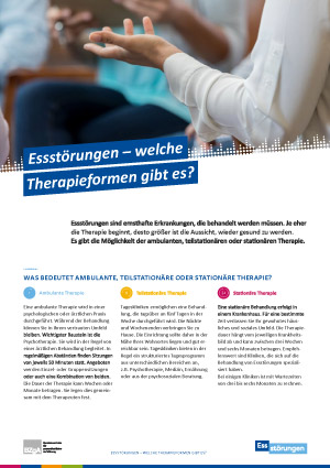 Themenblatt: Therapieformen