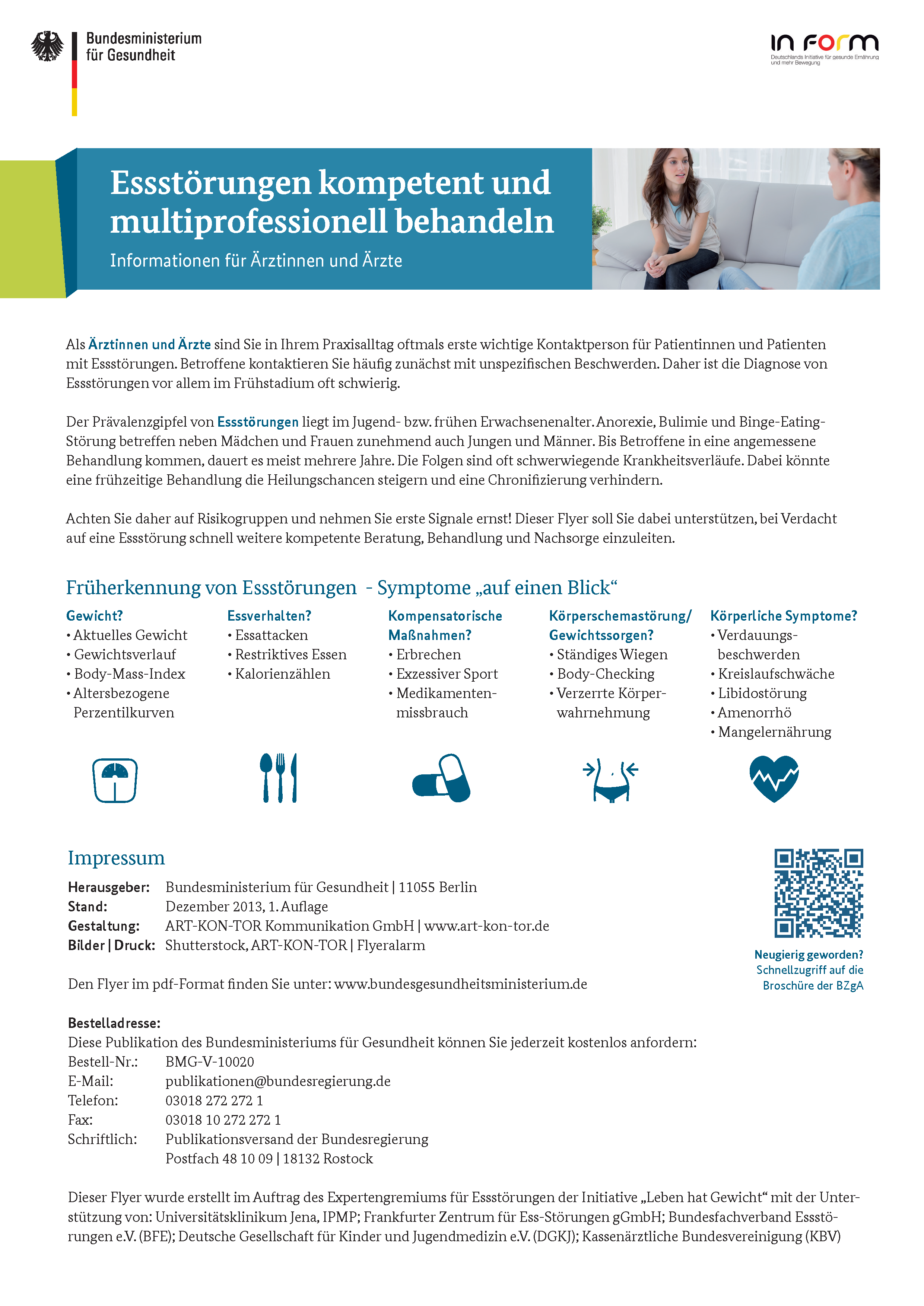 Flyer: Essstörungen kompetent und multiprofessionell behandeln Flyer: Essstörungen kompetent und multiprofessionell behandeln